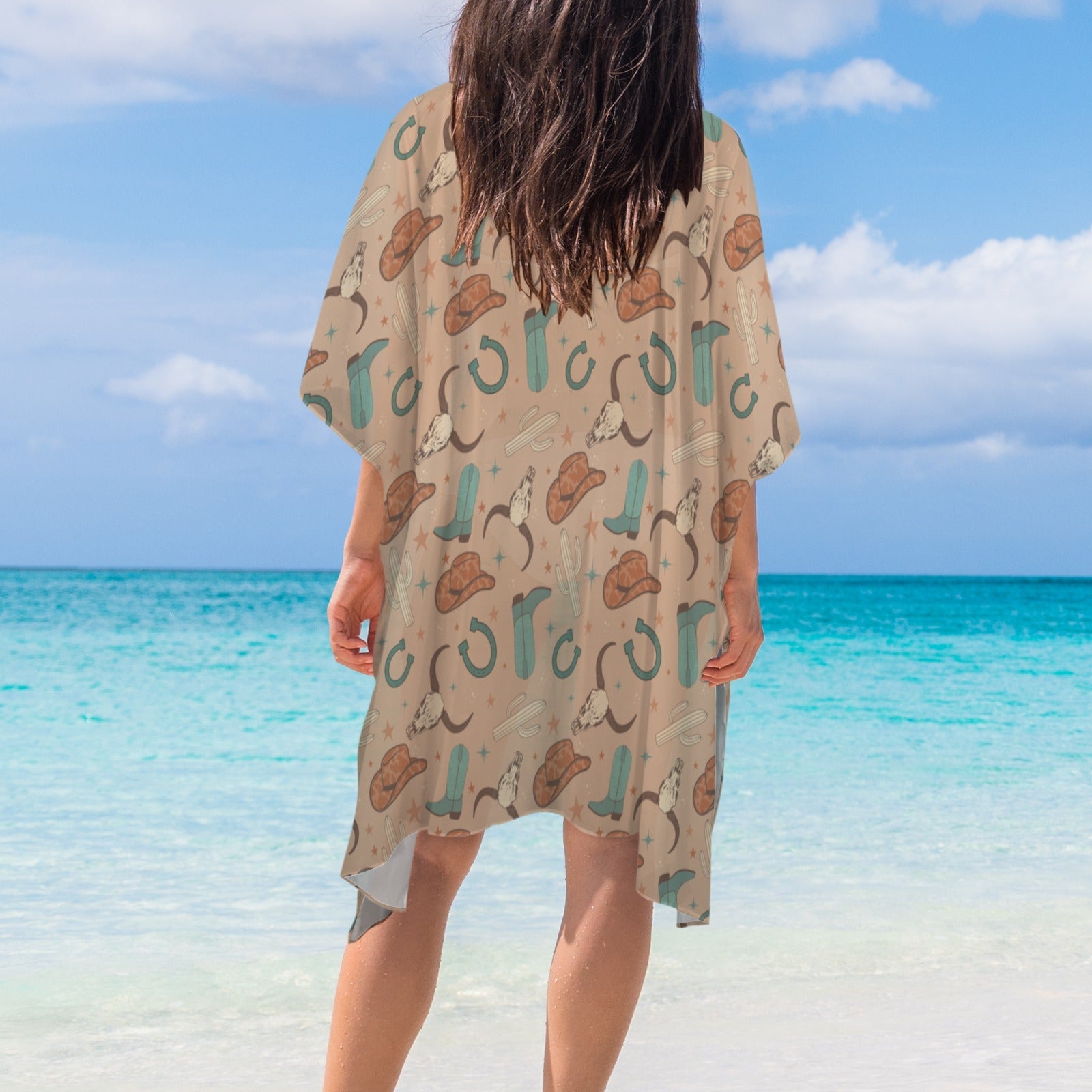 Baha Ranch Totally Western Duster Kimono Coverup by Baha Ranch Western Wear