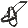 HILASON Guide Dog Harness Brown Padded Genuine Leather with Handle Brown | Dog Harness with Adjustable Straps | Dog Harness with Handle for Training | Breathable Dog Harness | Therapy Dog Harness