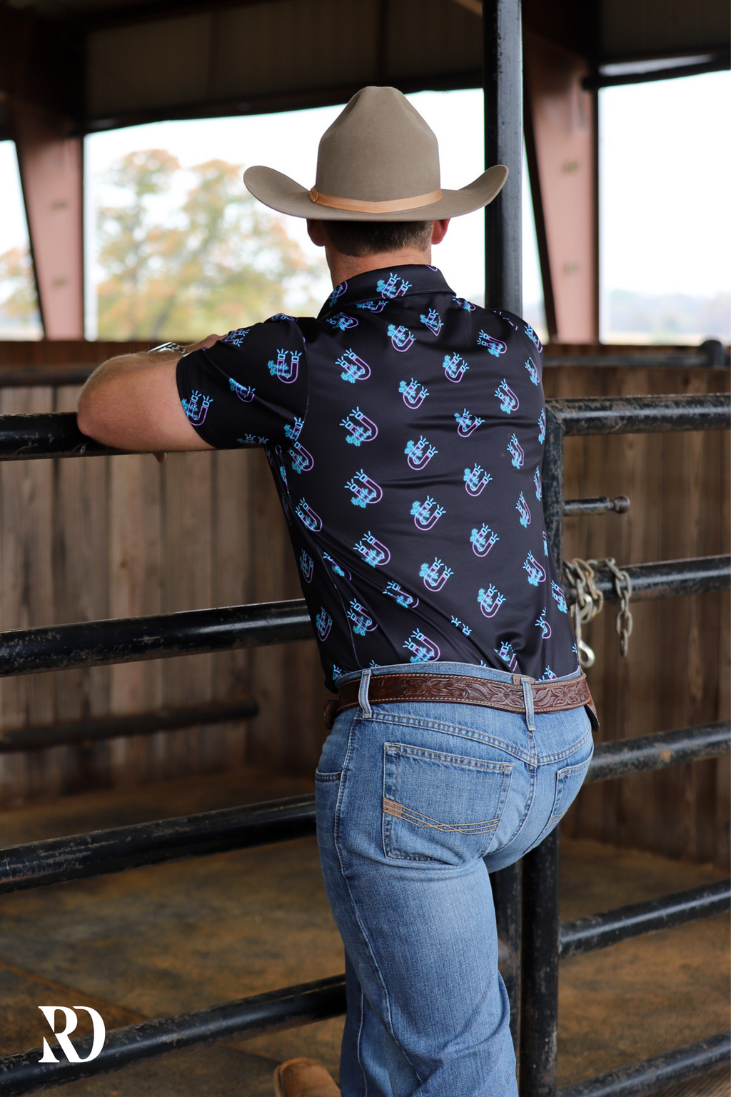 Buckle Bunny Men's Performance Polo — view 2