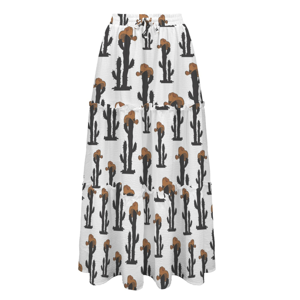 Baha Ranch Western Cactus Tiered Prairie Maxi Skirt by Baha Ranch Western Wear - product image 4