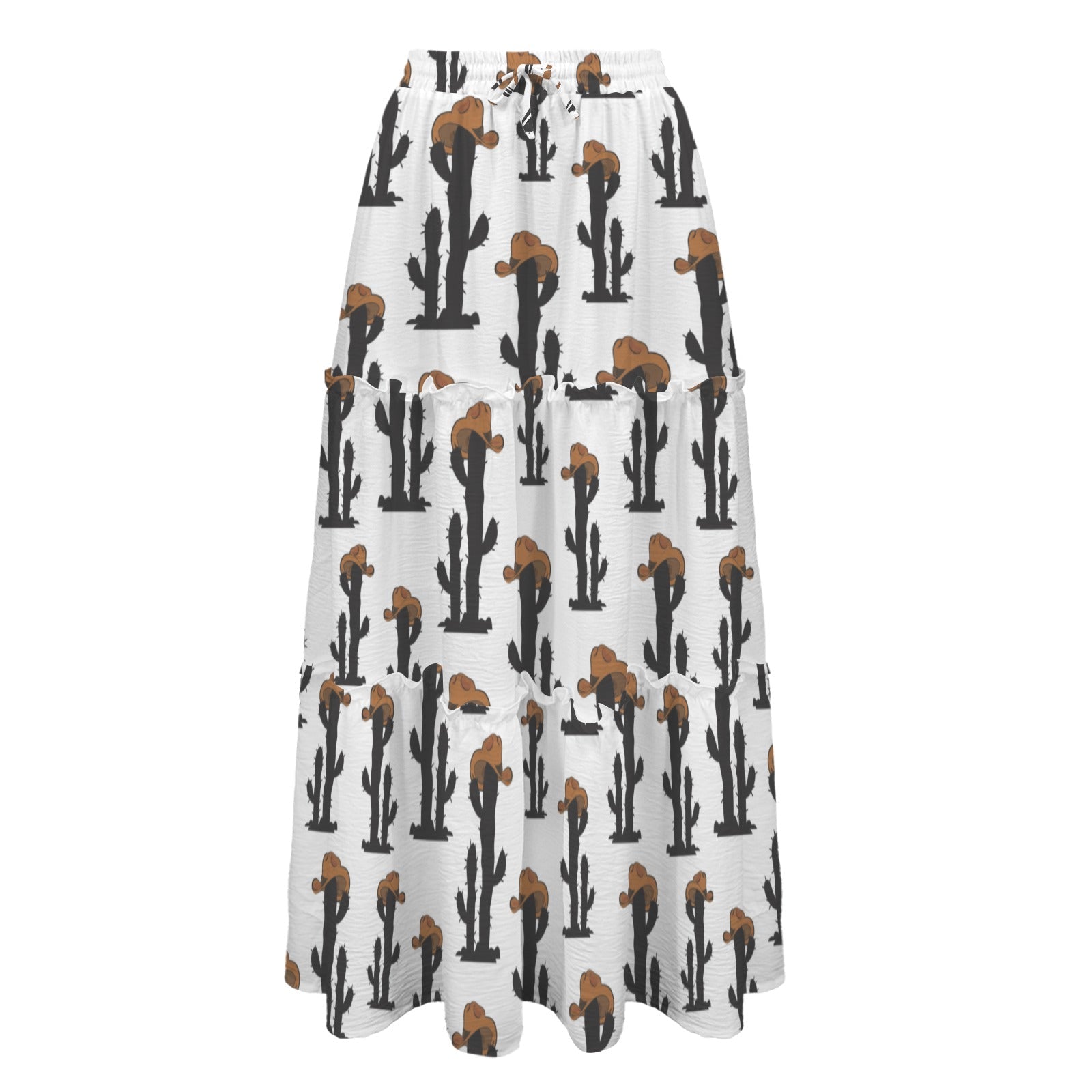 Baha Ranch Western Cactus Tiered Prairie Maxi Skirt by Baha Ranch Western Wear - product image 4