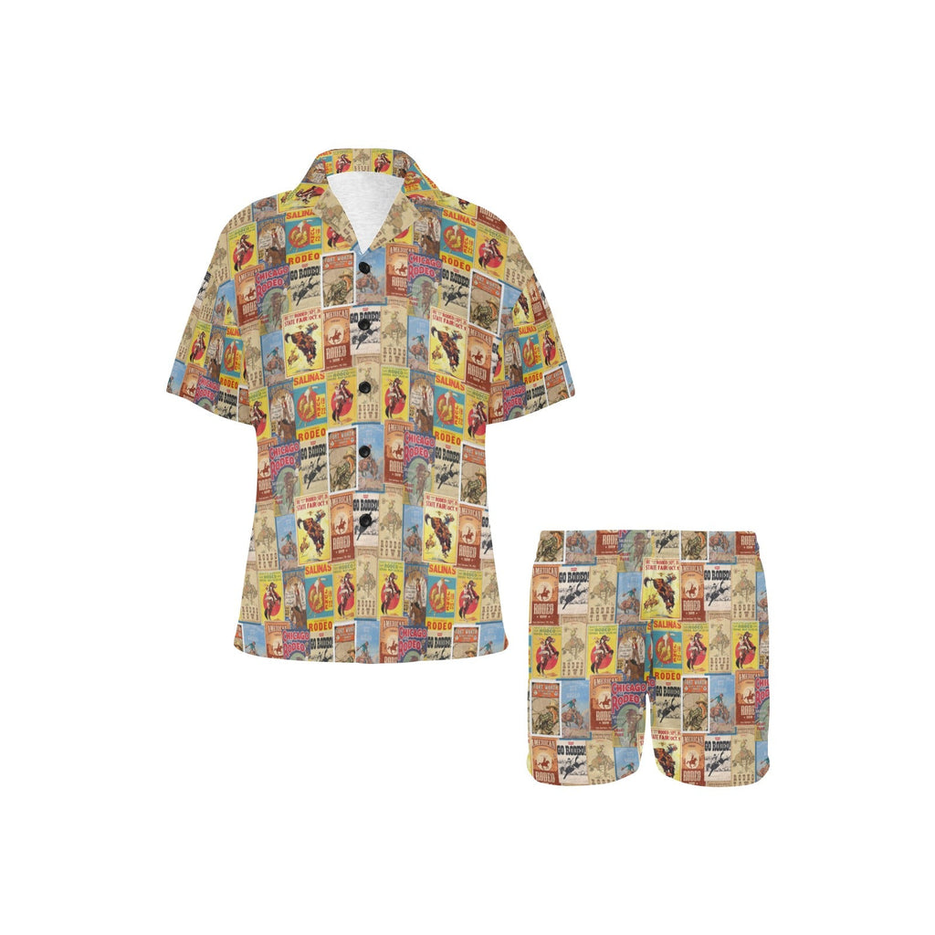 Baha Ranch Vintage Rodeo Poster Women's Western Pajama Set by Baha Ranch Western Wear - product image 2