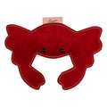 ExionPro Natural Leather Crab Dog Toy with Non Toxic Fiber Stuffing- Red Color by Bridles & Reins