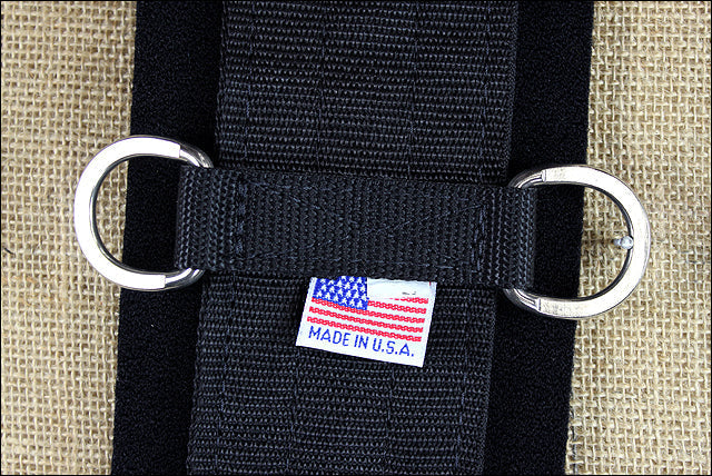 Professional's Choice SMx Western Cinch, Stainless Roller Buckle — Black, 36"
