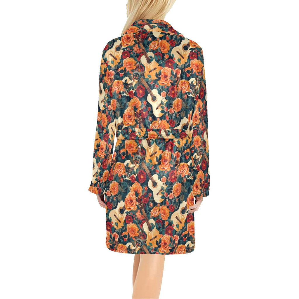 Baha Ranch Colores De Mexico Roses & Guitars Robe by Baha Ranch Western Wear - product image 2