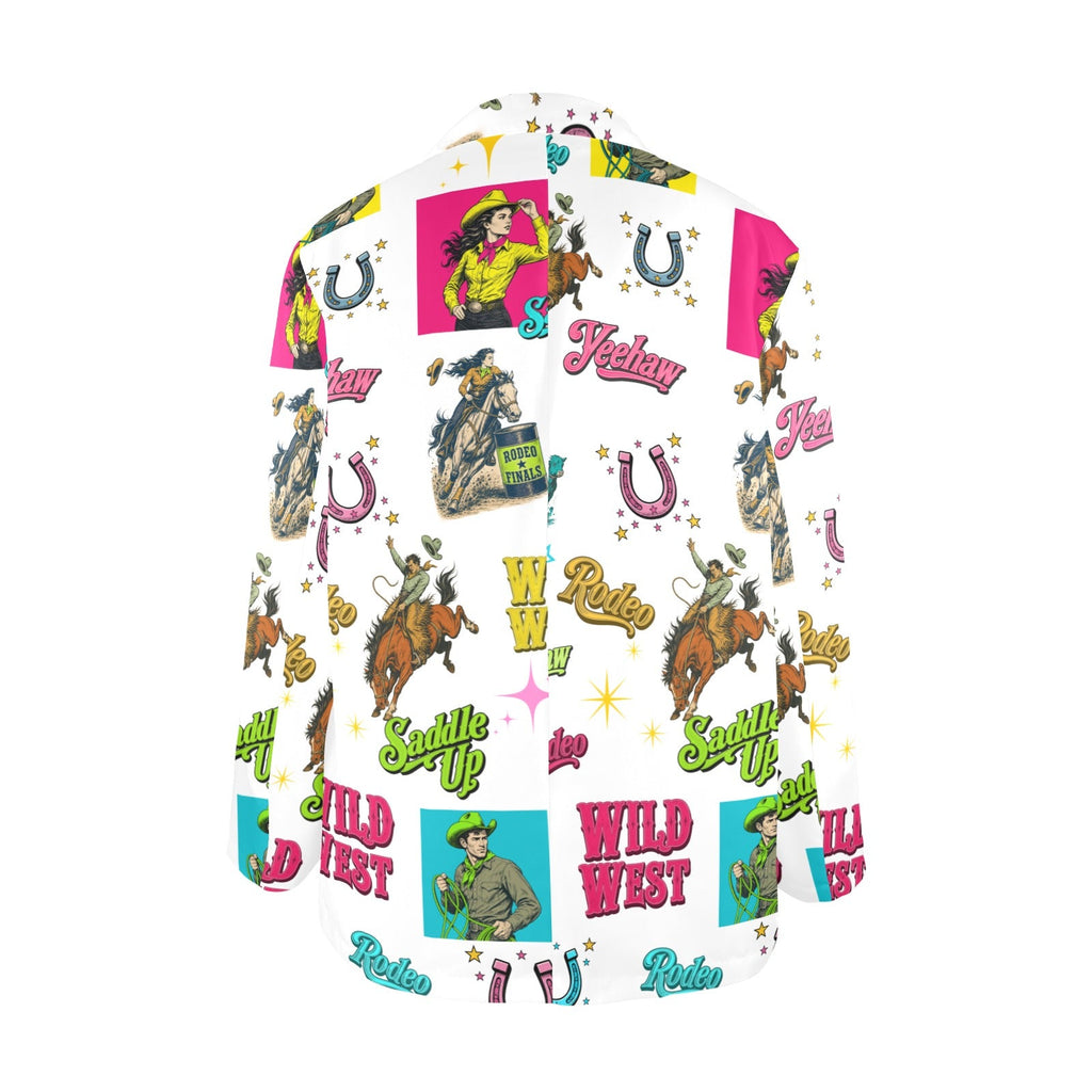 Baha Ranch The Last Roundup Western Rodeo Blazer in White by Baha Ranch Western Wear - product image 3
