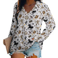 Baha Ranch Western Print Long Sleeve Top by Baha Ranch Western Wear