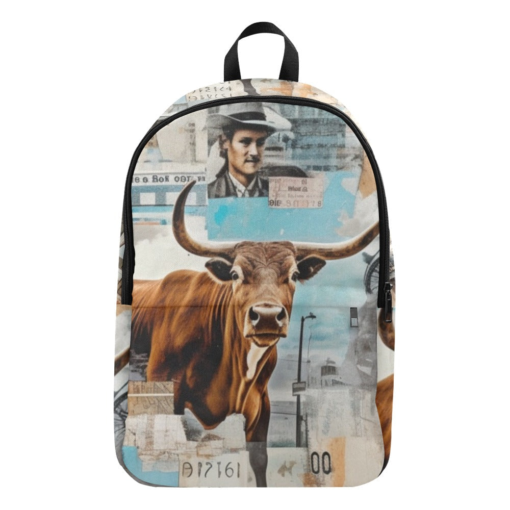 Baha Ranch Vintage Bull Collage Western Backpack by Baha Ranch Western Wear - product image 2
