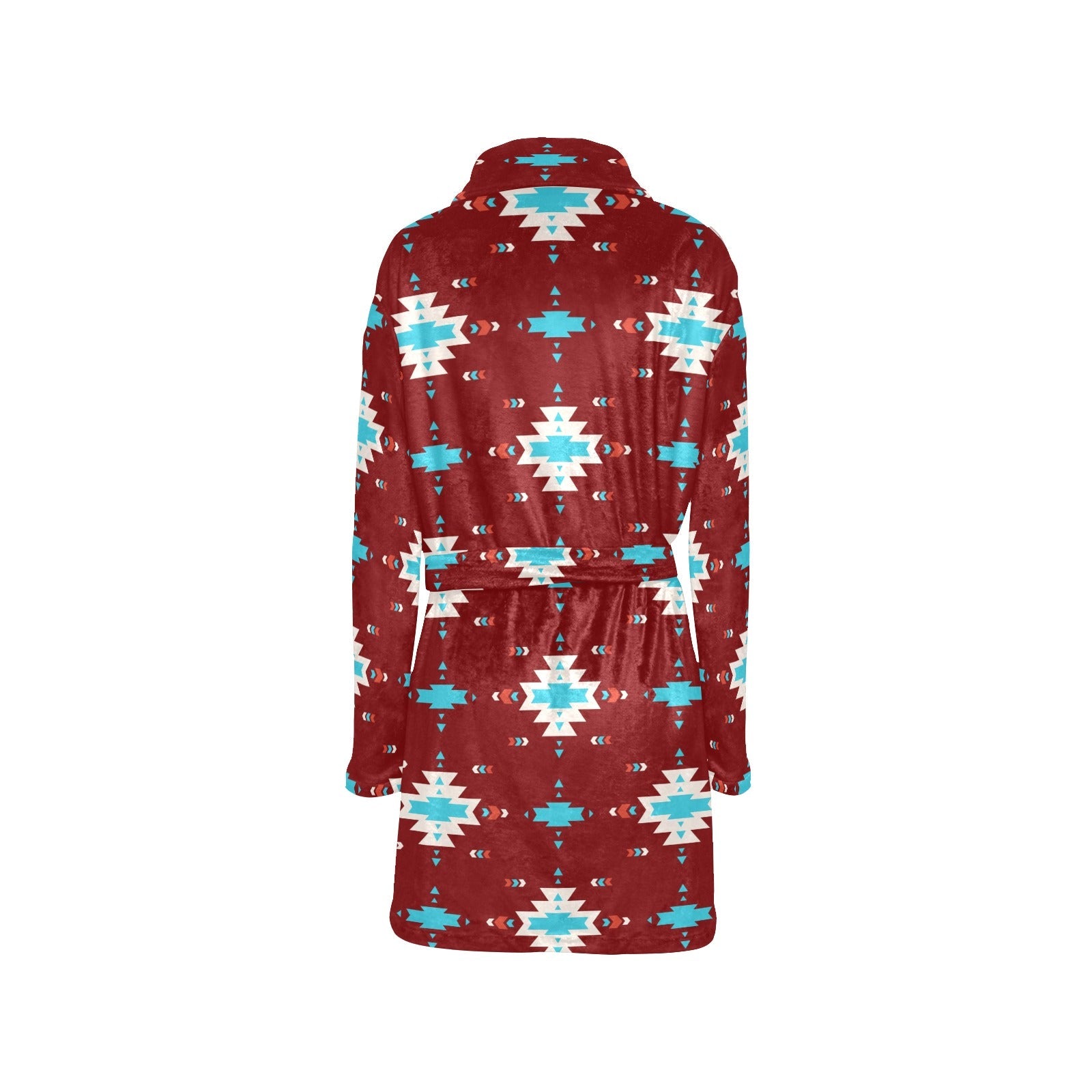 Baha Ranch Burgundy Aztec Women's Western Bath Robe by Baha Ranch Western Wear - product image 7