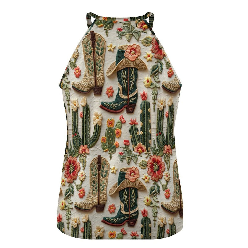 Baha Ranch Cactus Boots Tank Top by Baha Ranch Western Wear - product image 4