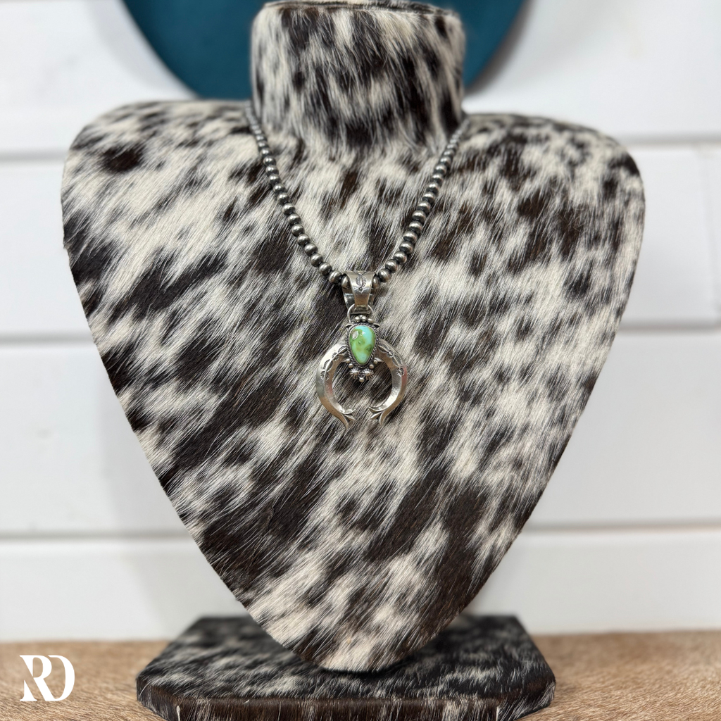 Sonoran Gold Turquoise Naja Necklace By Sam Yellowhair