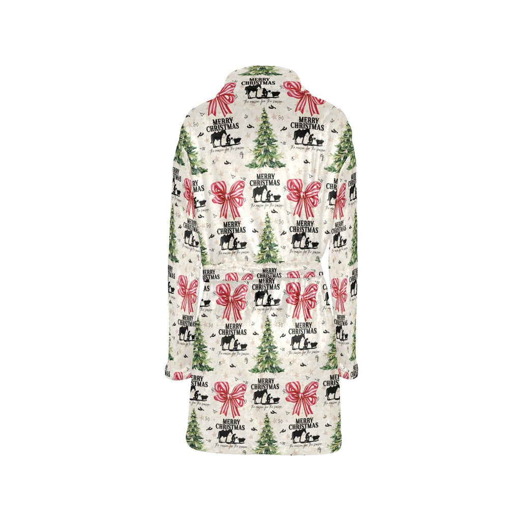 Baha Ranch Praying Cowboy Christmas Fleece Robe by Baha Ranch Western Wear - product image 4