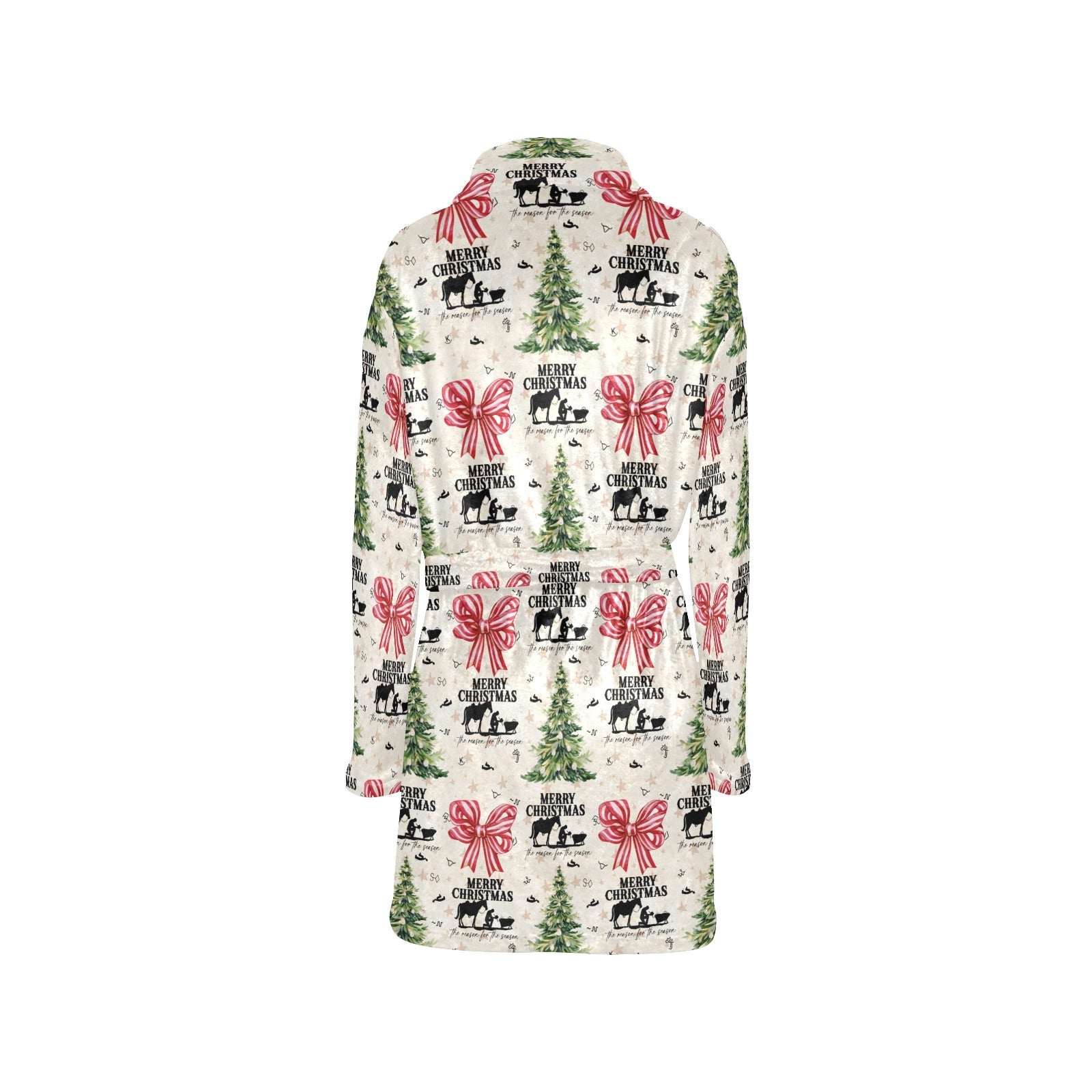 Baha Ranch Praying Cowboy Christmas Fleece Robe by Baha Ranch Western Wear - product image 4