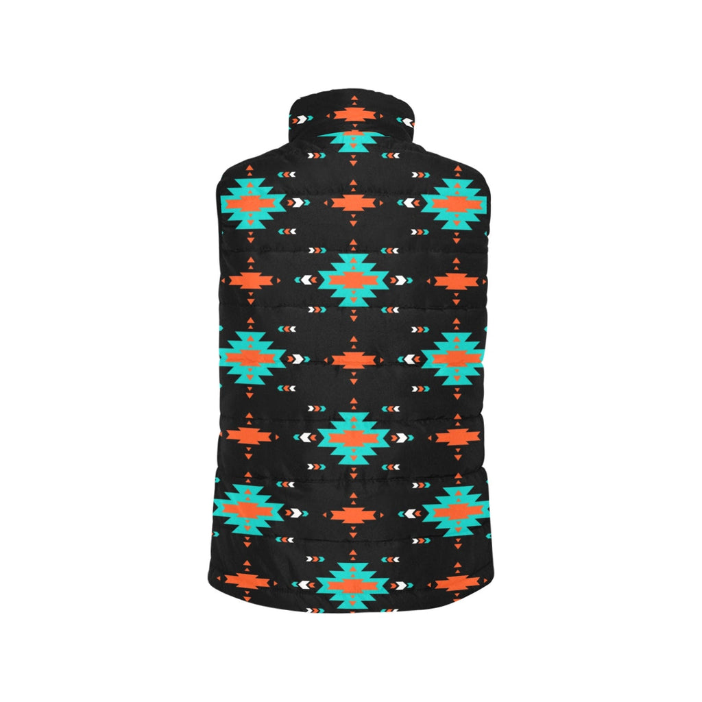 Baha Ranch Turquoise Orange Aztec Women's Western Puffy Vest by Baha Ranch Western Wear - product image 4