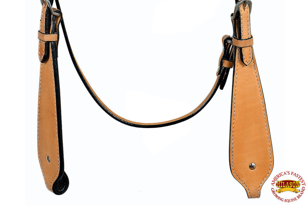 HILASON Western Horse Headstall Breast Collar Set Tack Genuine American Leather