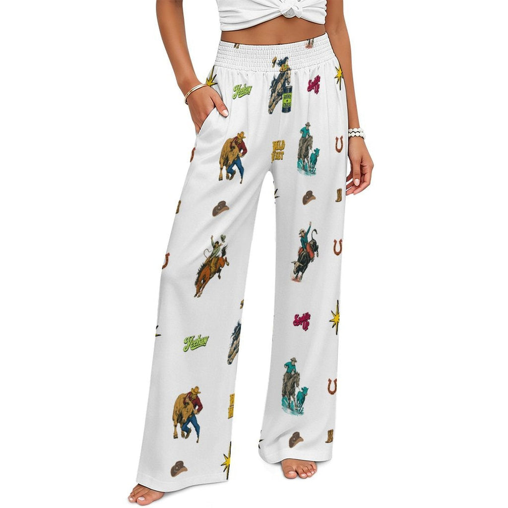Baha Ranch The Last Roundup Rodeo High Waisted Wide Leg Pants by Baha Ranch Western Wear - product image 3