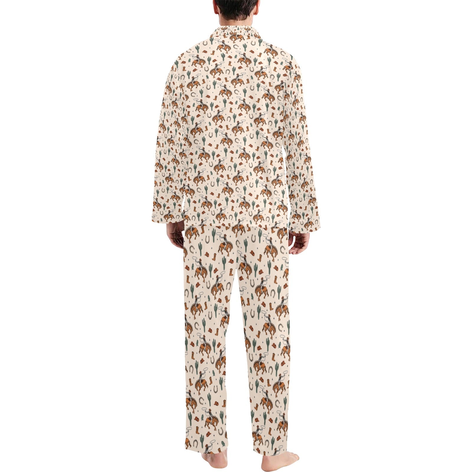 Baha Ranch Rodeo Cowboy Men's Western Pajamas by Baha Ranch Western Wear - product image 2
