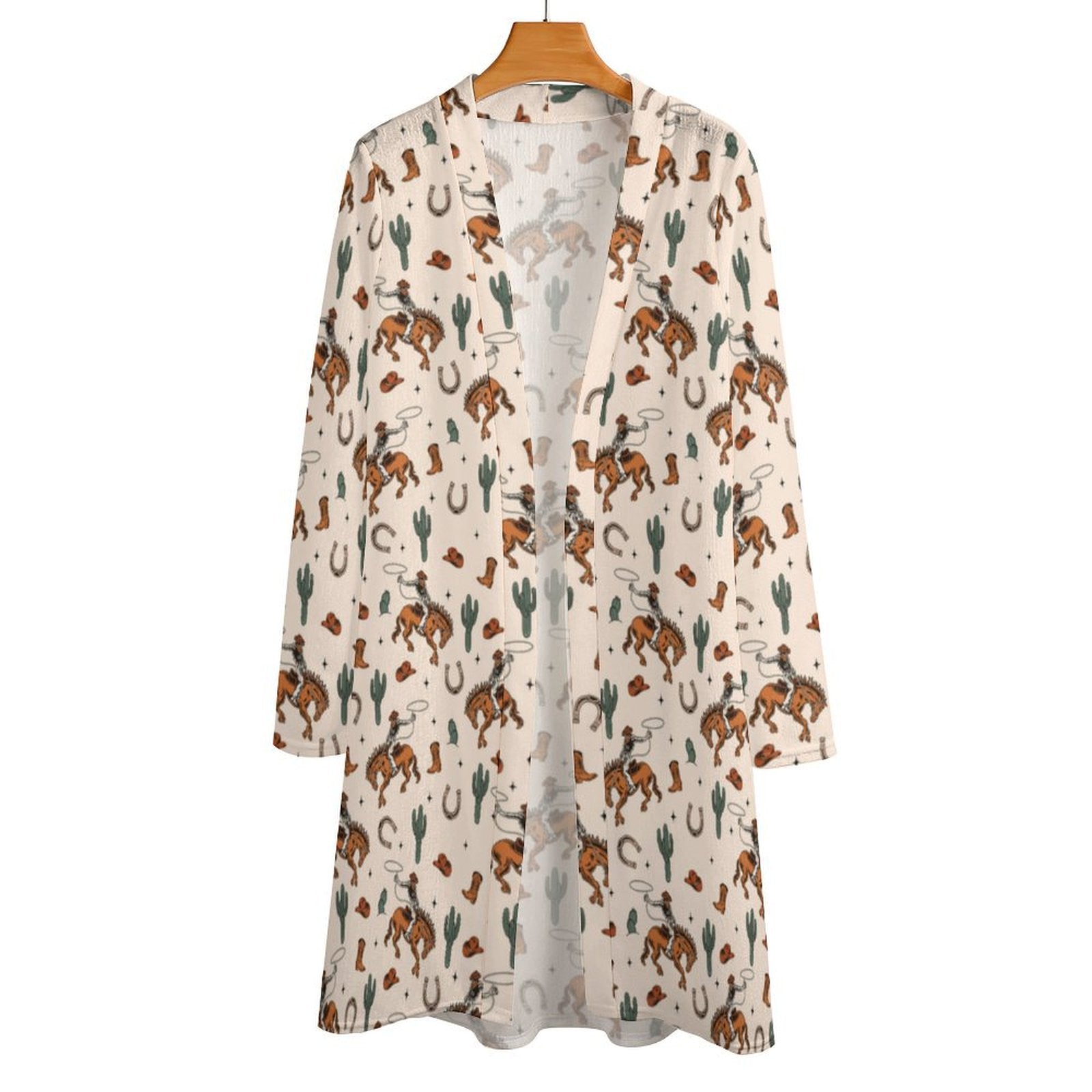 Baha Ranch Rodeo Cowboy Print Lightweight Cardigan by Baha Ranch Western Wear - product image 9