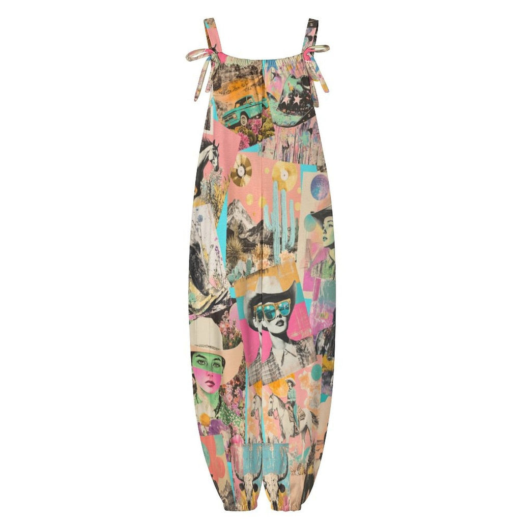 Baha Ranch Pop Western Collage Relaxed Fit Jumpsuit by Baha Ranch Western Wear - product image 5