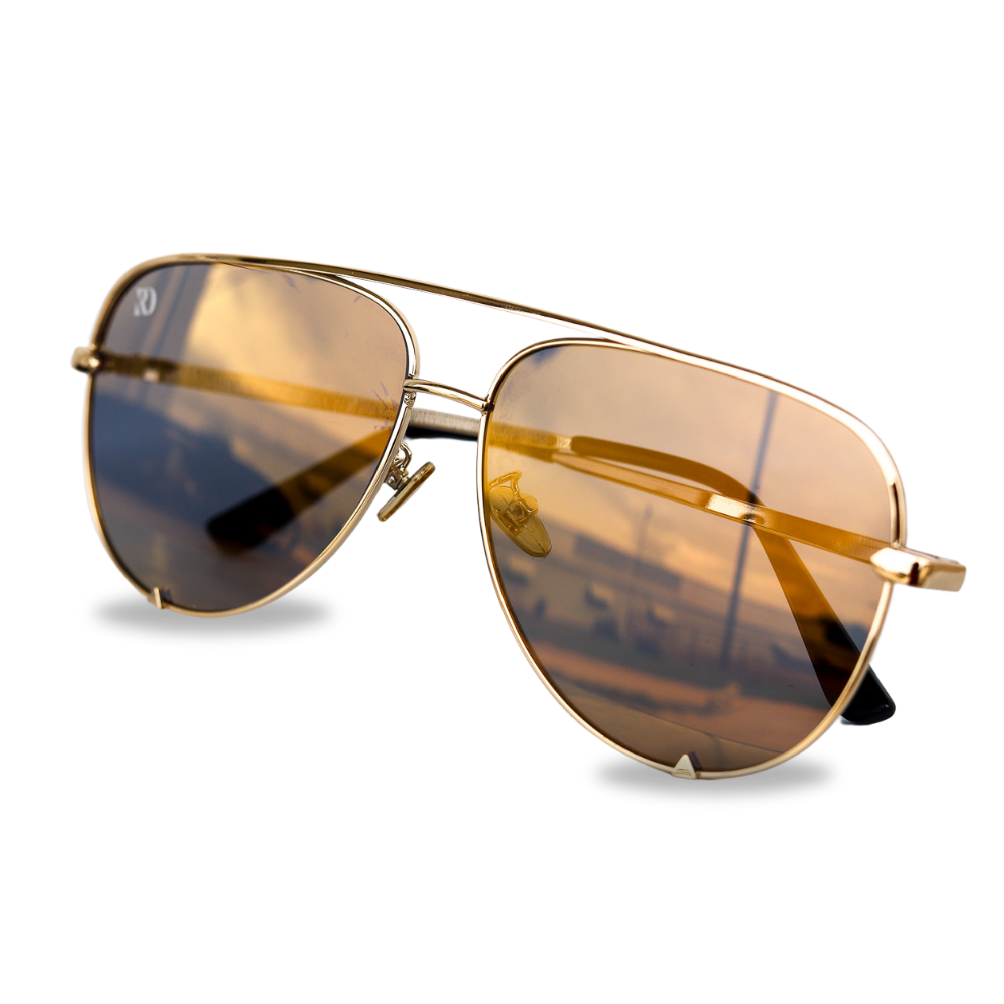 LAREDO AVIATOR SUNGLASSES | RD (light gold) — view 2