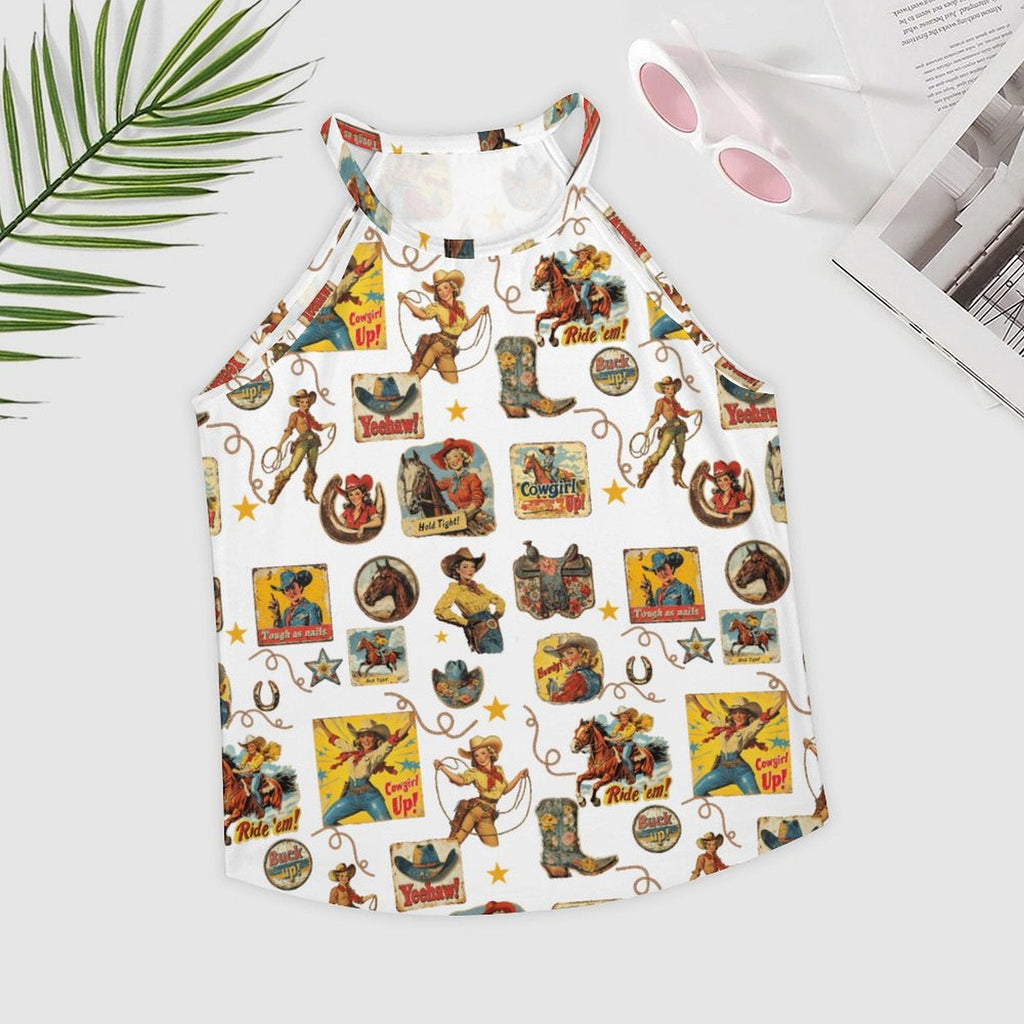Baha Ranch Vintage Cowgirl Collage Western Tank Top by Baha Ranch Western Wear - product image 2