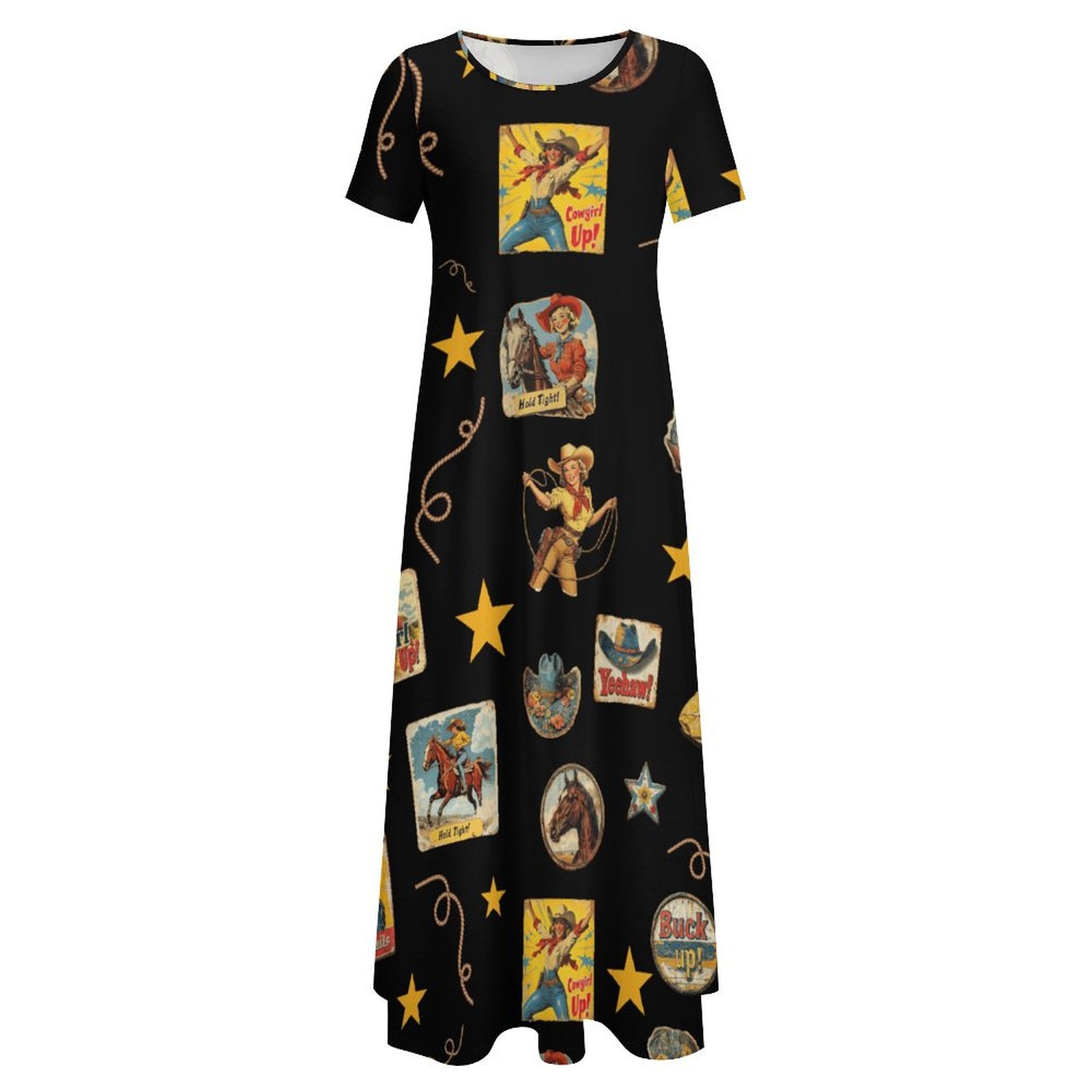Baha Ranch Vintage Cowgirl Collage Western Dress by Baha Ranch Western Wear - product image 3