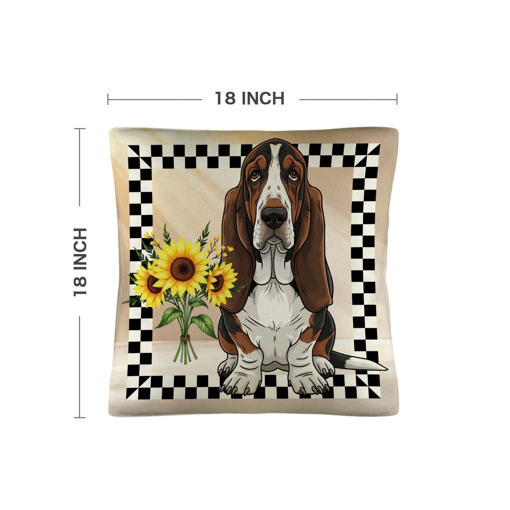 Baha Ranch Basset Hound Throw Pillow Case Made in America by Baha Ranch Western Wear - product image 3