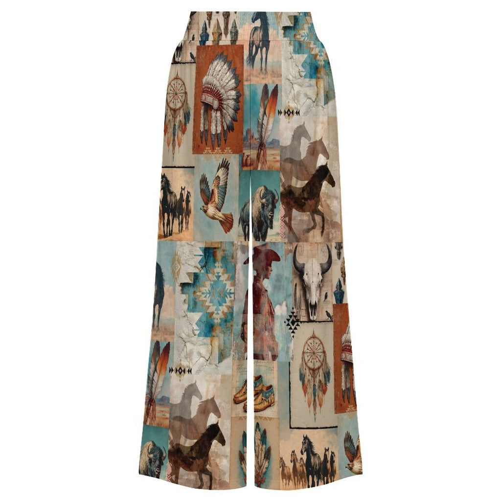 Baha Ranch Bohemian Dreams High Waisted Wide Leg Pants Inclusive Sizing by Baha Ranch Western Wear - product image 5