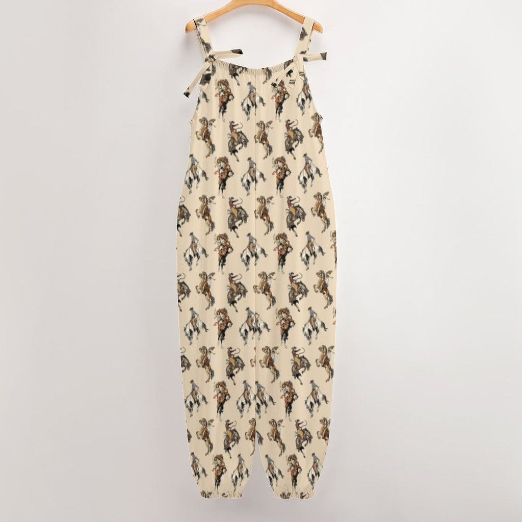 Baha Ranch Vintage Cowgirl Relaxed Fit Overalls Jumpsuit by Baha Ranch Western Wear - product image 4