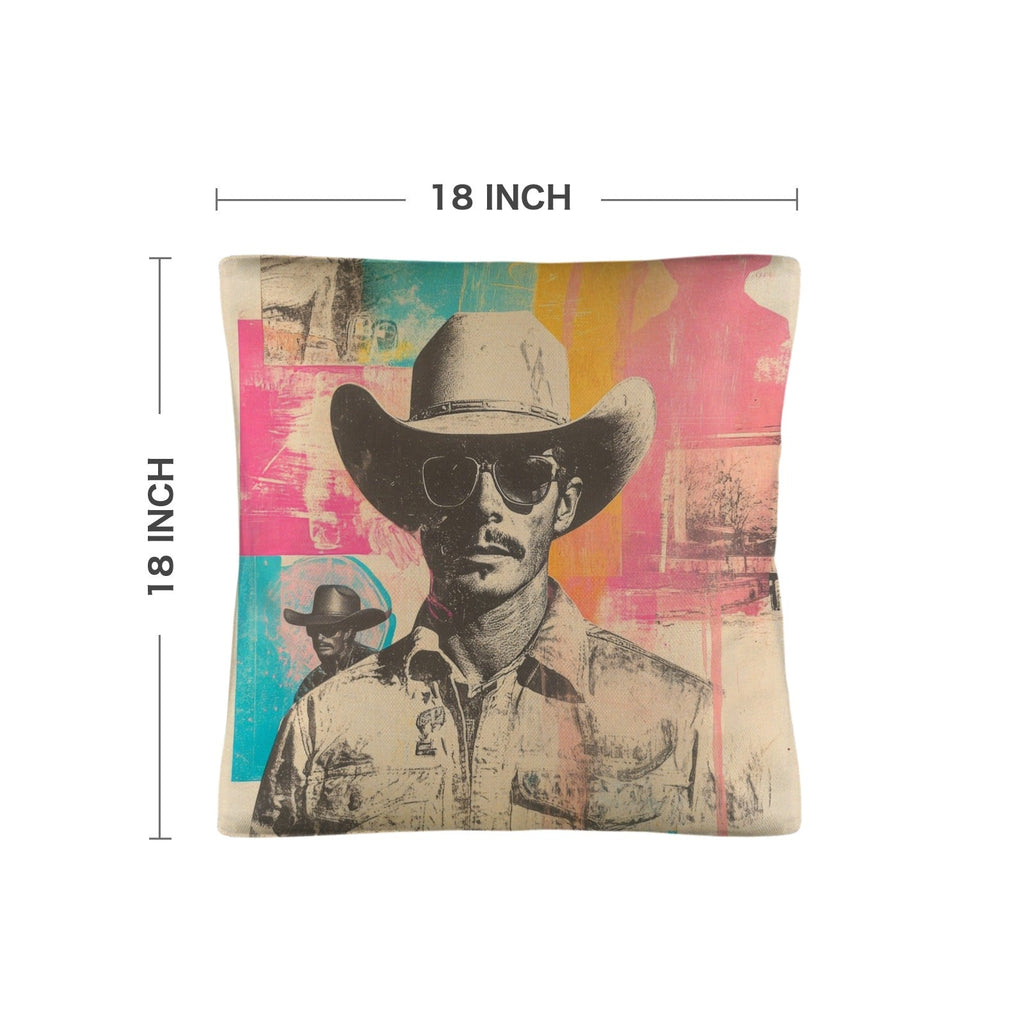 Baha Ranch Retro Pop Western Hey Cowboy Pillow Case Made in America by Baha Ranch Western Wear - product image 3