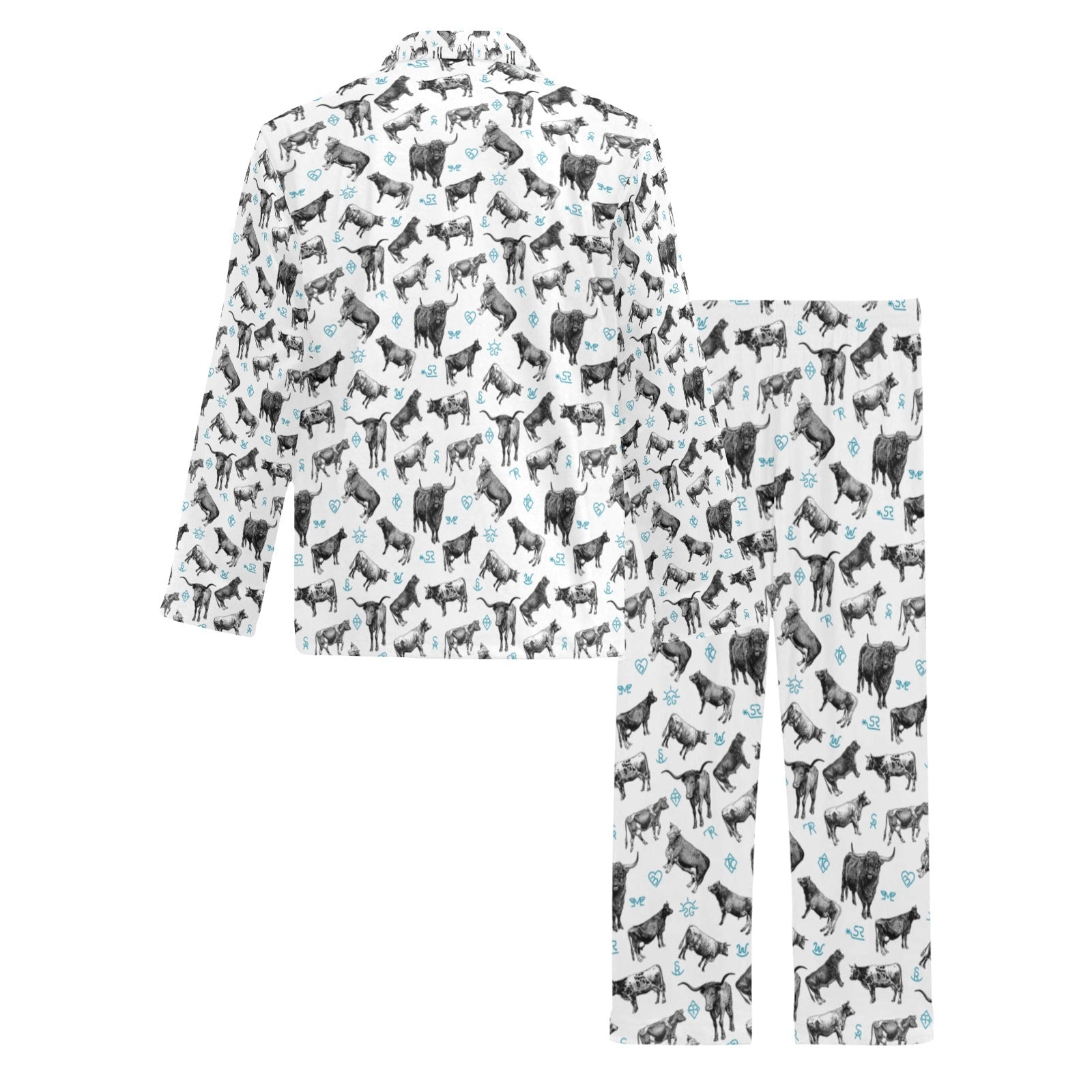 Baha Ranch Cattle and Brands Men's Western Pajama Set by Baha Ranch Western Wear - product image 4