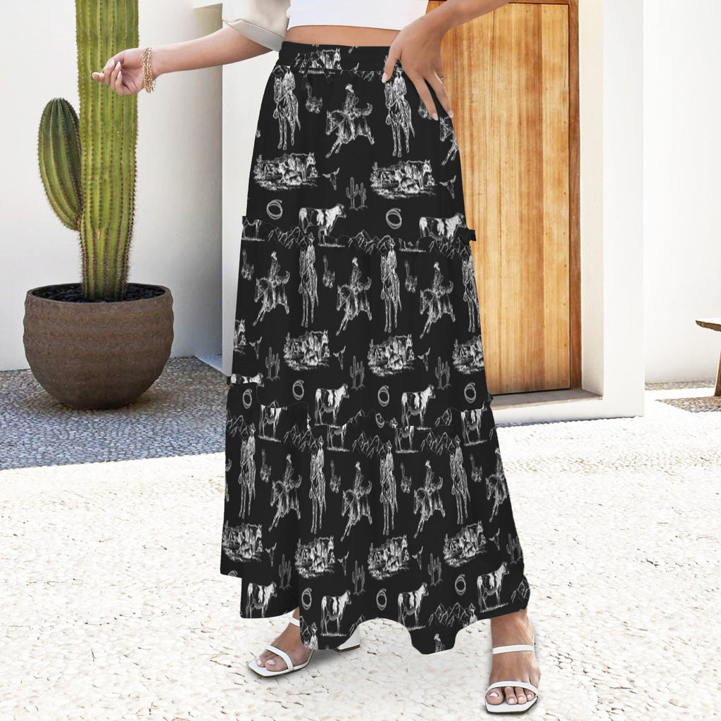 Baha Ranch Ranch Life Western Tiered Prairie Maxi Skirt by Baha Ranch Western Wear - product image 2