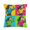 Baha Ranch The Last Roundup Barrel Racer Collage Velvety Soft Pillow Cover Made in America by Baha Ranch Western Wear -...