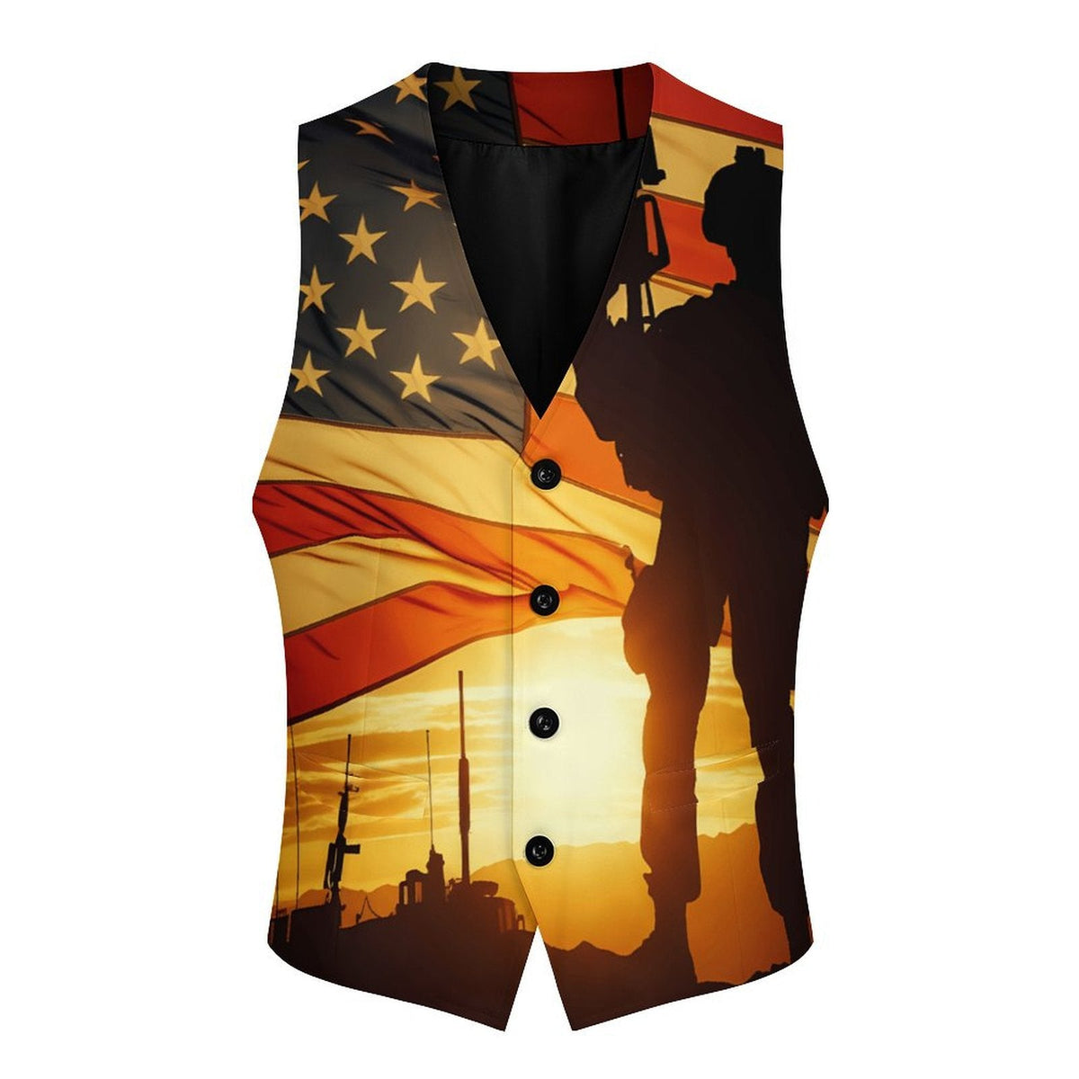 Baha Ranch Sunrise Patriot Men's Vest