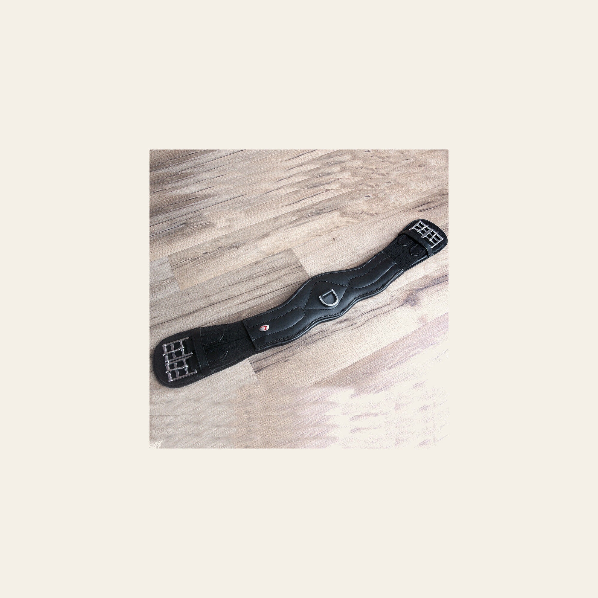 30" Horze Smooth Dressage Contoured Leather Horse Saddle Cinch Girth Black