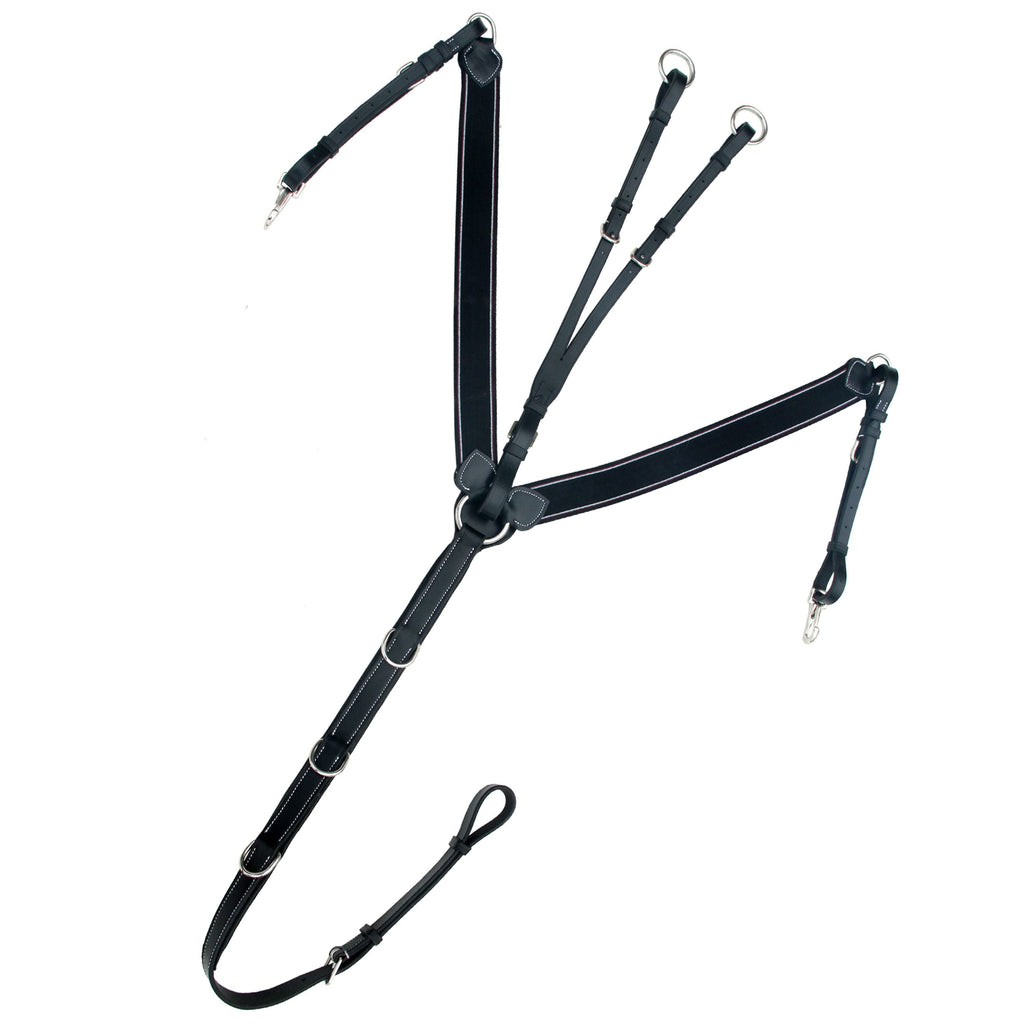 ExionPro Heart Shape 3 Point Breastplate - Matching Elastic by Bridles & Reins - alternate view 3