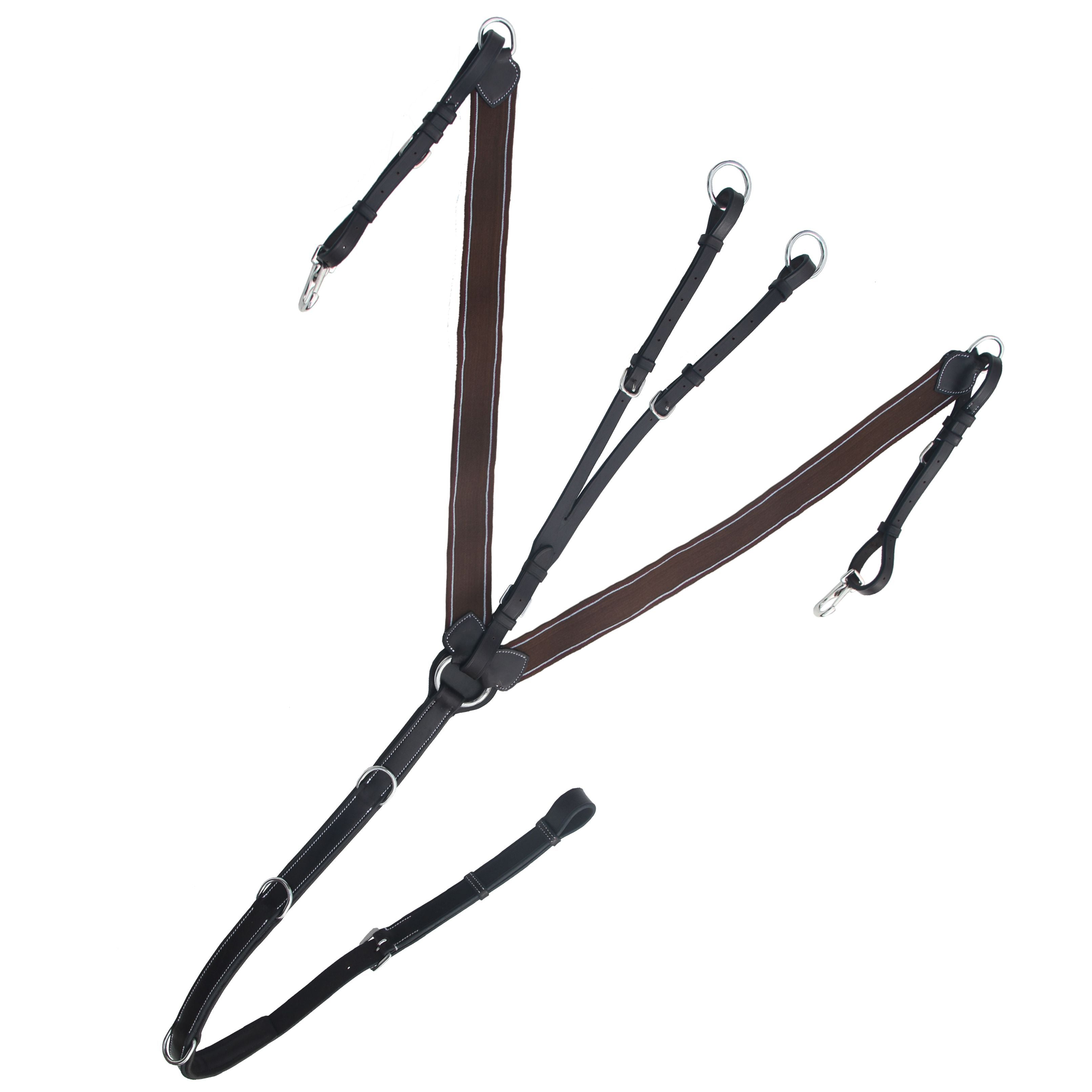 ExionPro Heart Shape 3 Point Breastplate - Matching Elastic by Bridles & Reins - alternate view 2