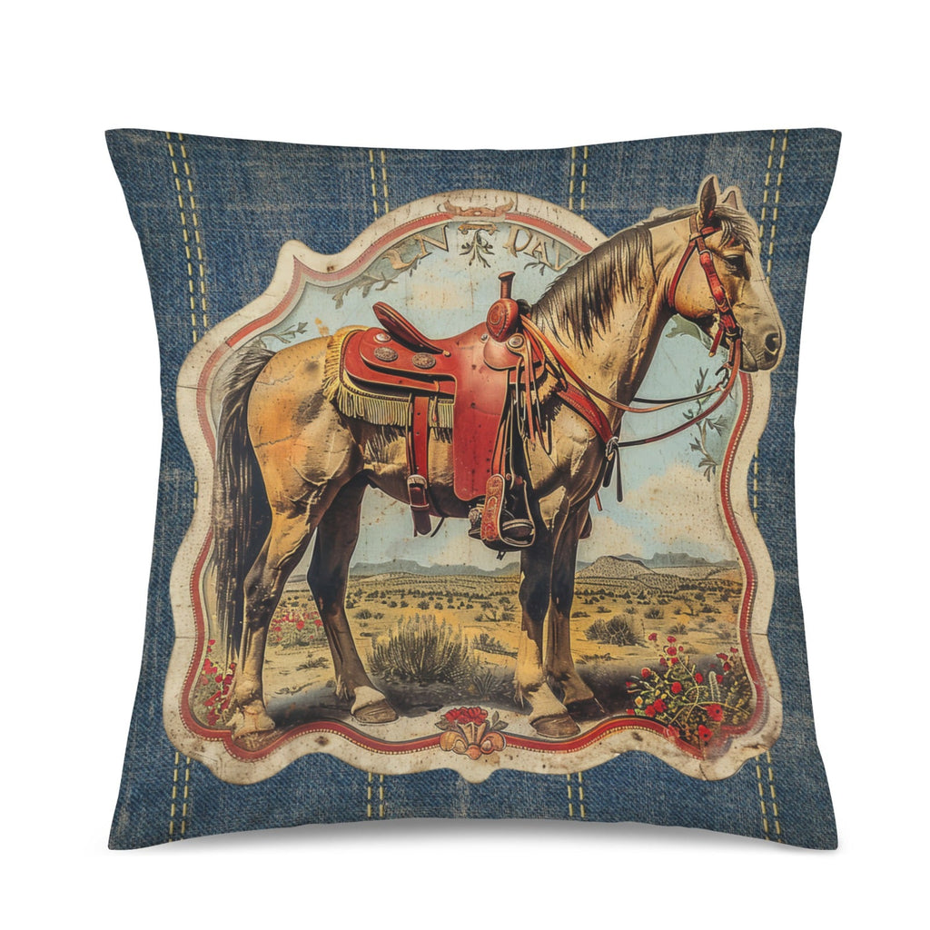 Baha Ranch Vintage Horse Velvety Soft Pillow Case Made in America by Baha Ranch Western Wear - product image 2