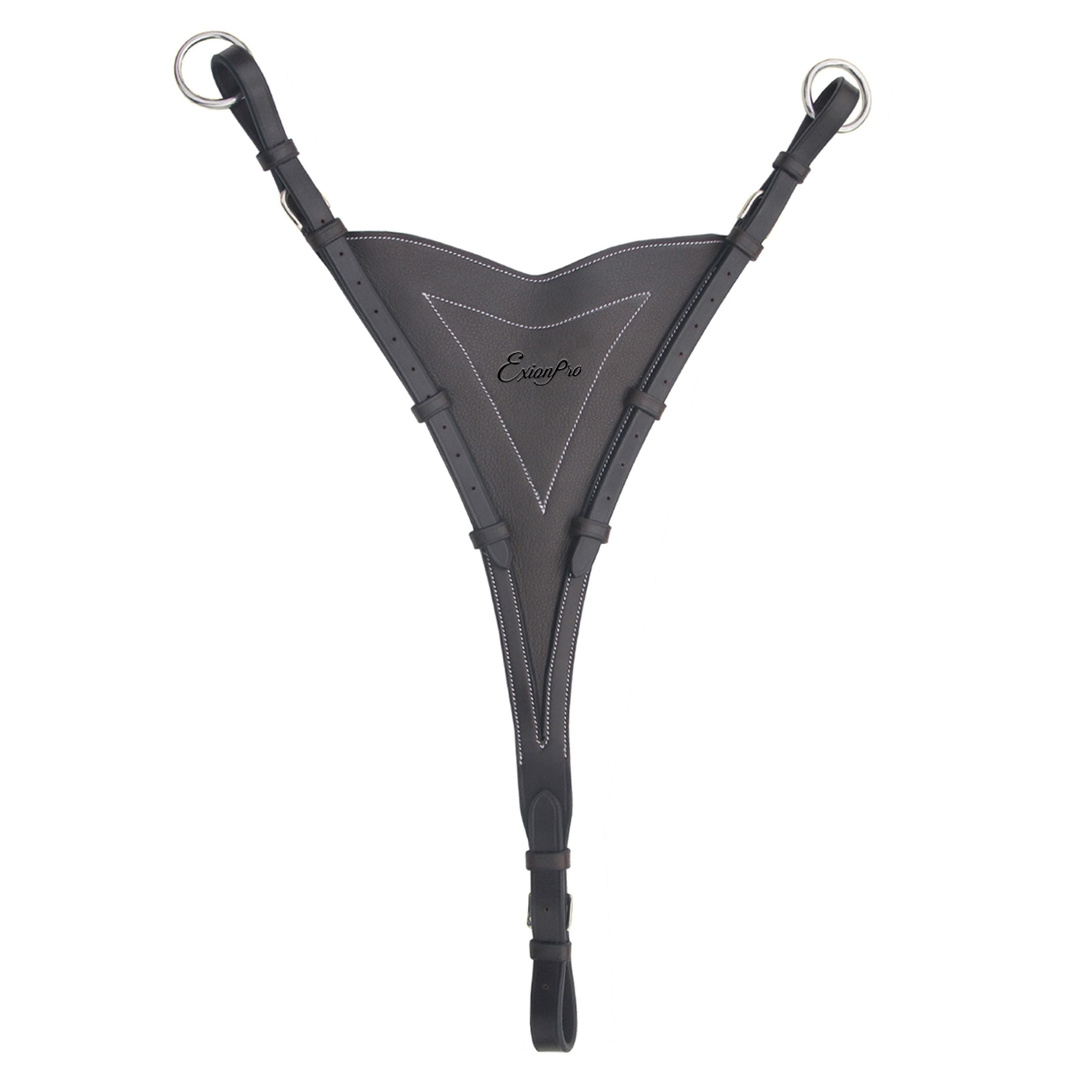ExionPro Soft Leather Bib Running Martingale Attachment by Bridles & Reins - alternate view 2