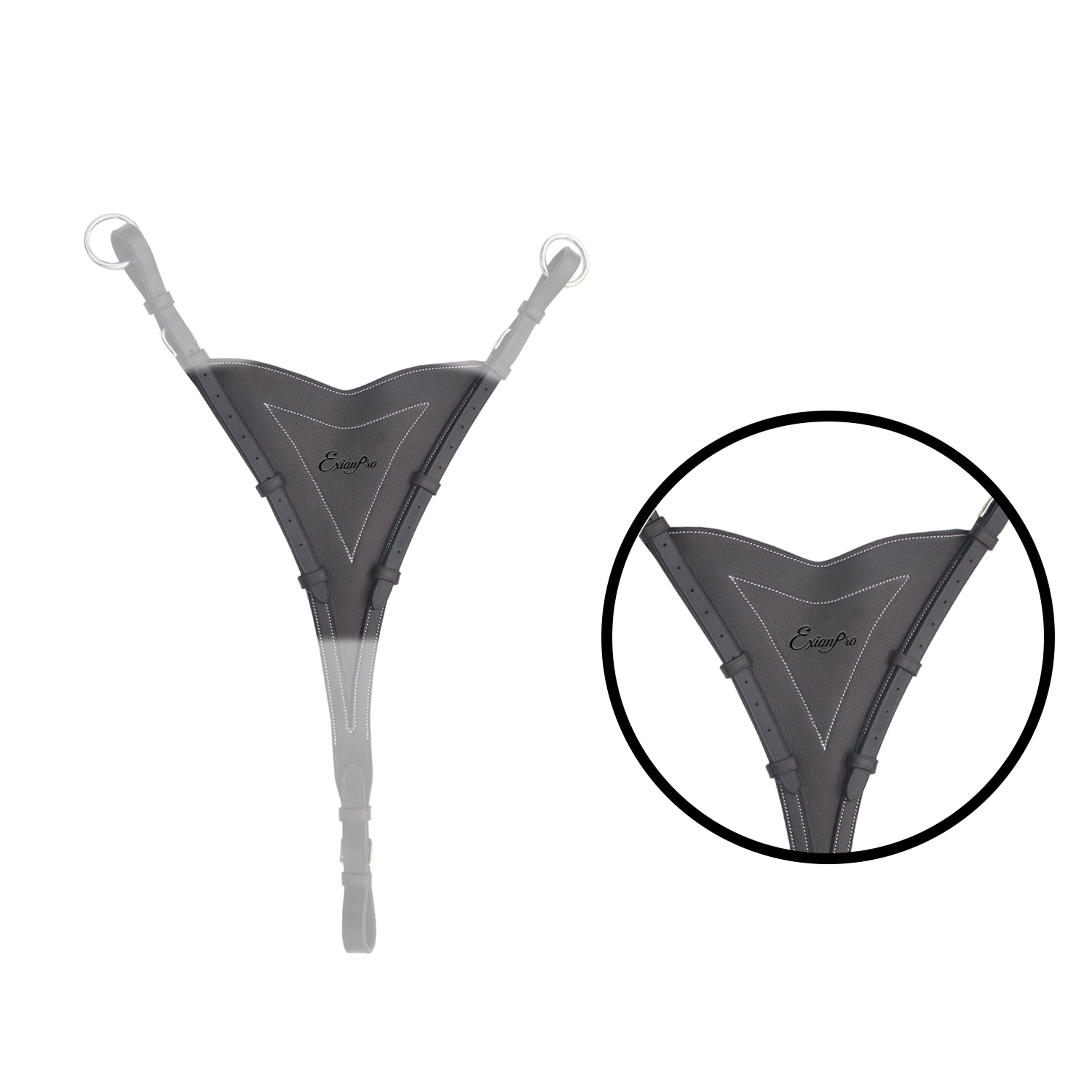 ExionPro Soft Leather Bib Running Martingale Attachment by Bridles & Reins - alternate view 6