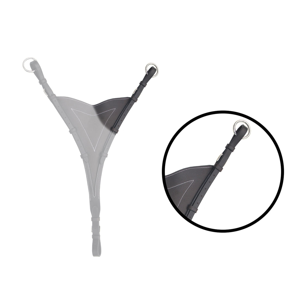 ExionPro Soft Leather Bib Running Martingale Attachment by Bridles & Reins - alternate view 5