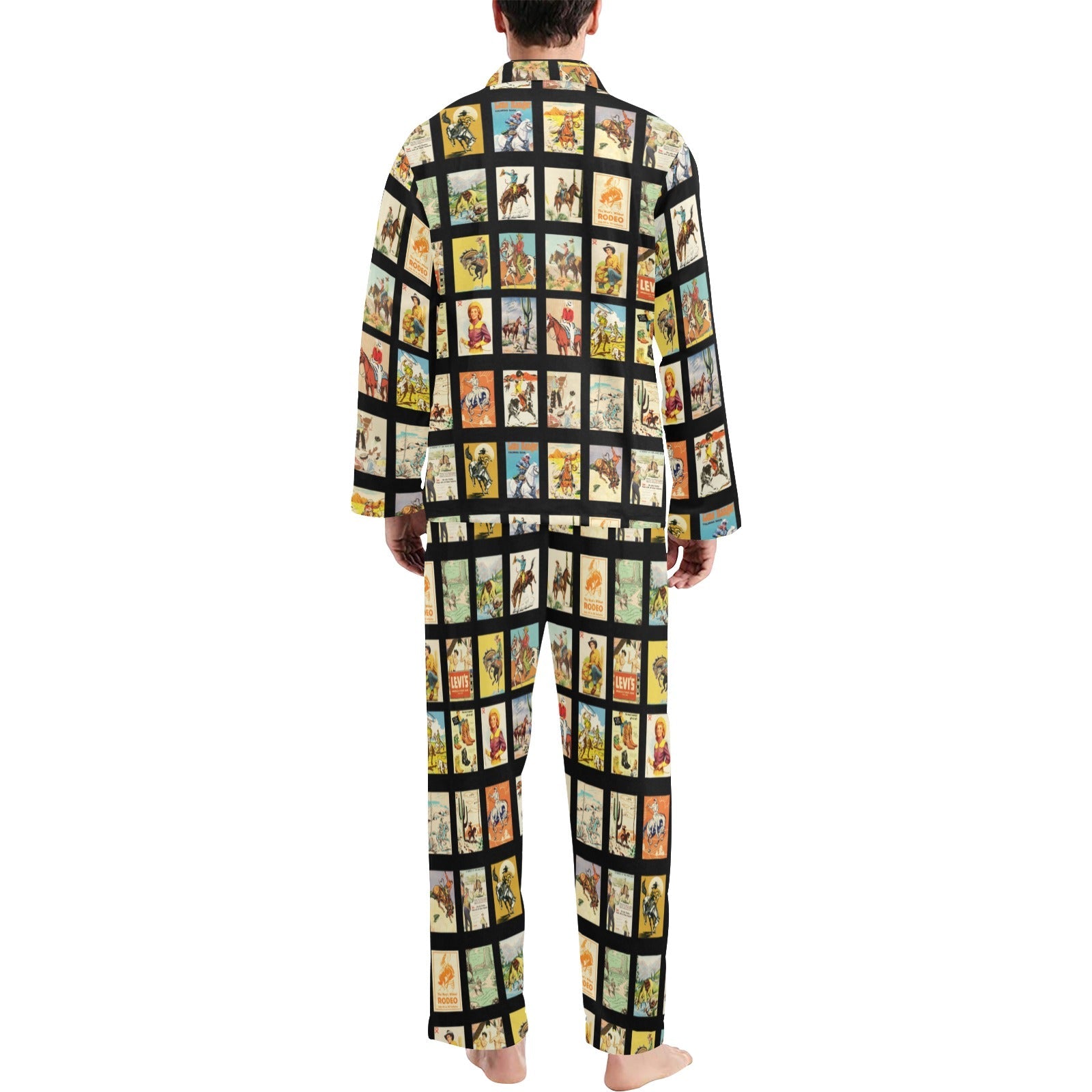 Baha Ranch Western Collage Men's Pajama Set by Baha Ranch Western Wear - product image 2