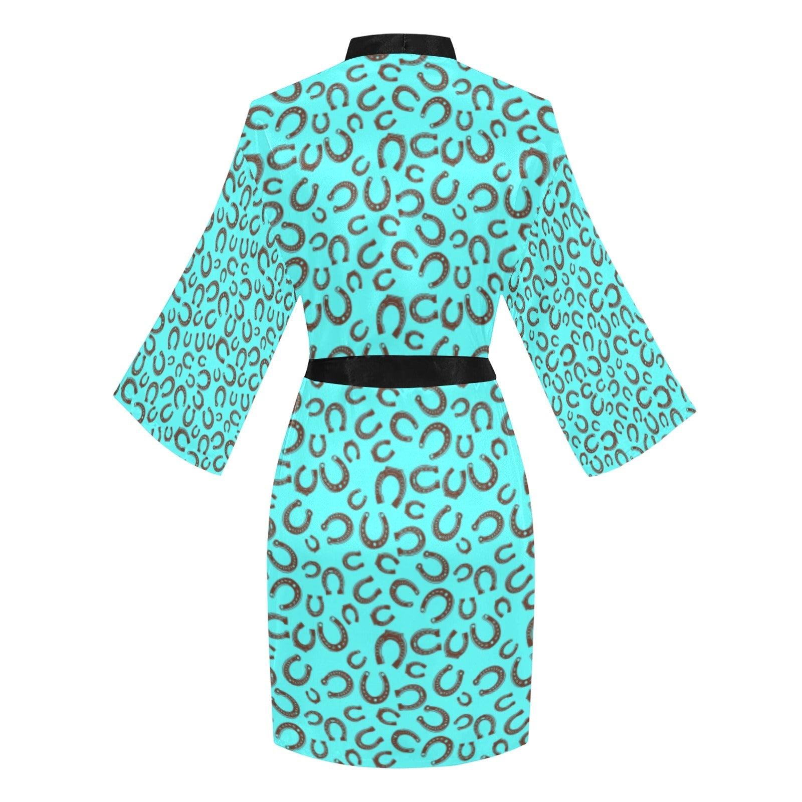 Baha Ranch Mini Turquoise Horeshoe Women's Lounge Kimono Robe by Baha Ranch Western Wear - product image 4