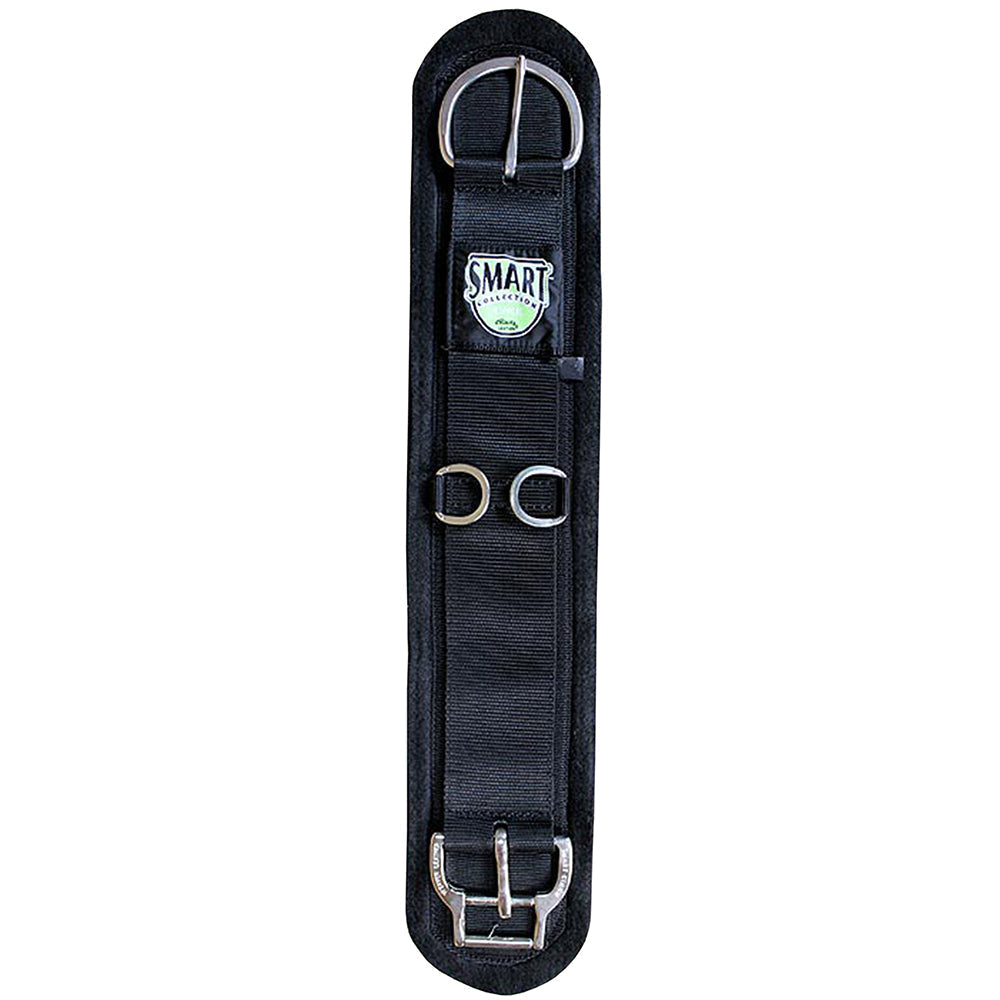 28 In. Weaver Black Felt Lined Straight Horse Cinch Roll Snug Buckle