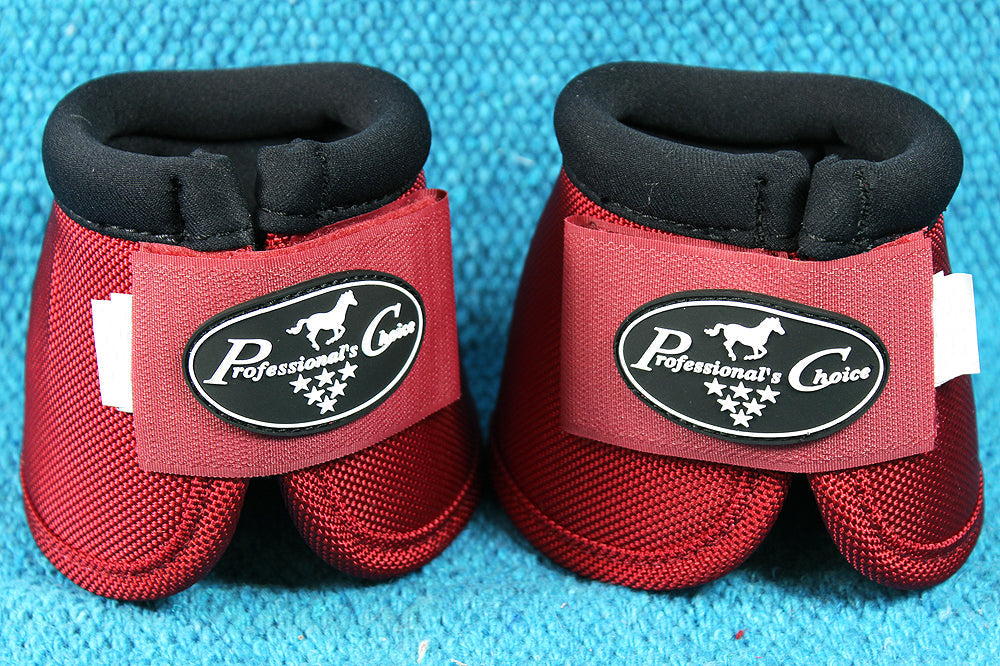 Professional Choice Tack Ballistic Overreach Horse Bell Boots Crimson
