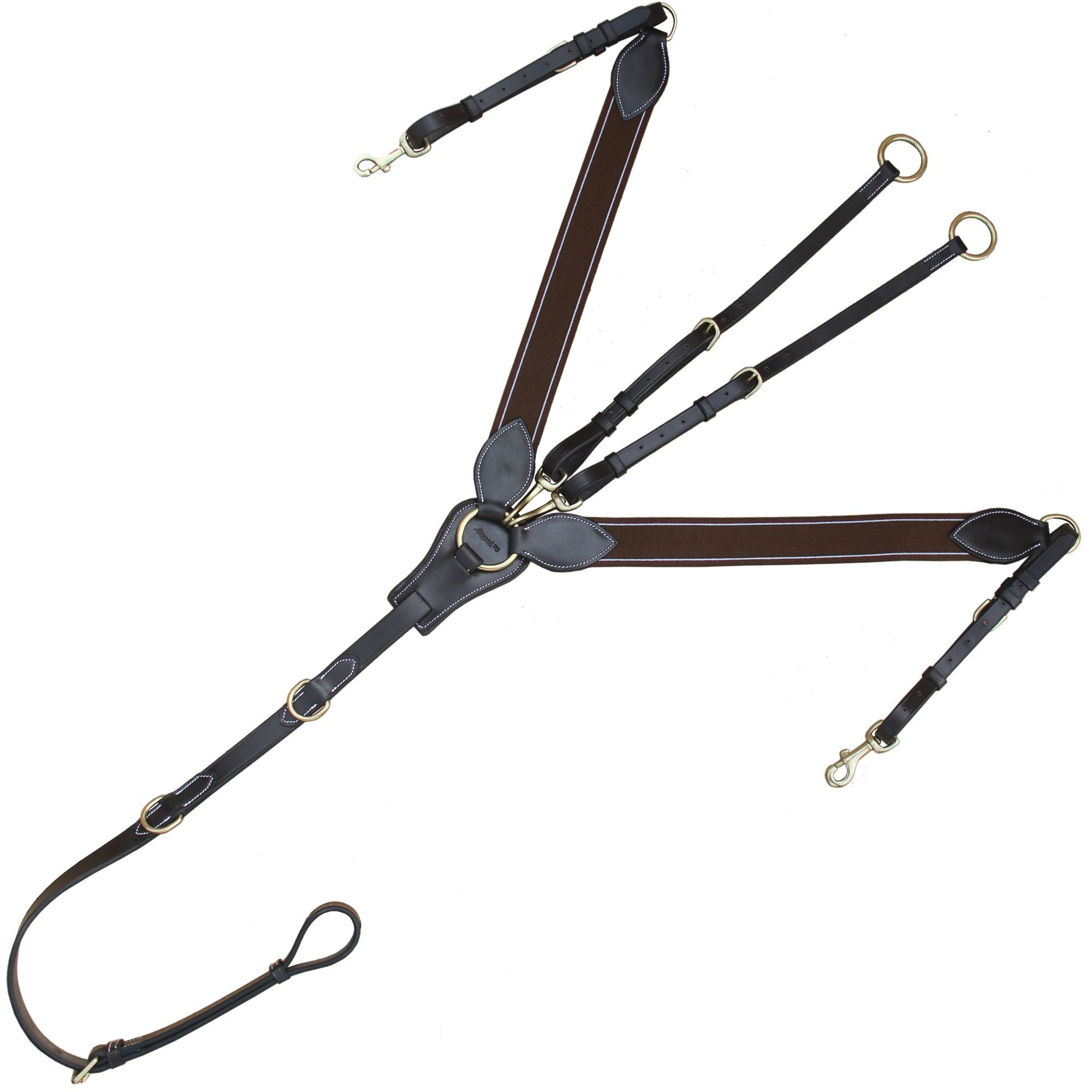 ExionPro Wide Elastic 3 Point Breastplate - Matching Elastic by Bridles & Reins - alternate view 7