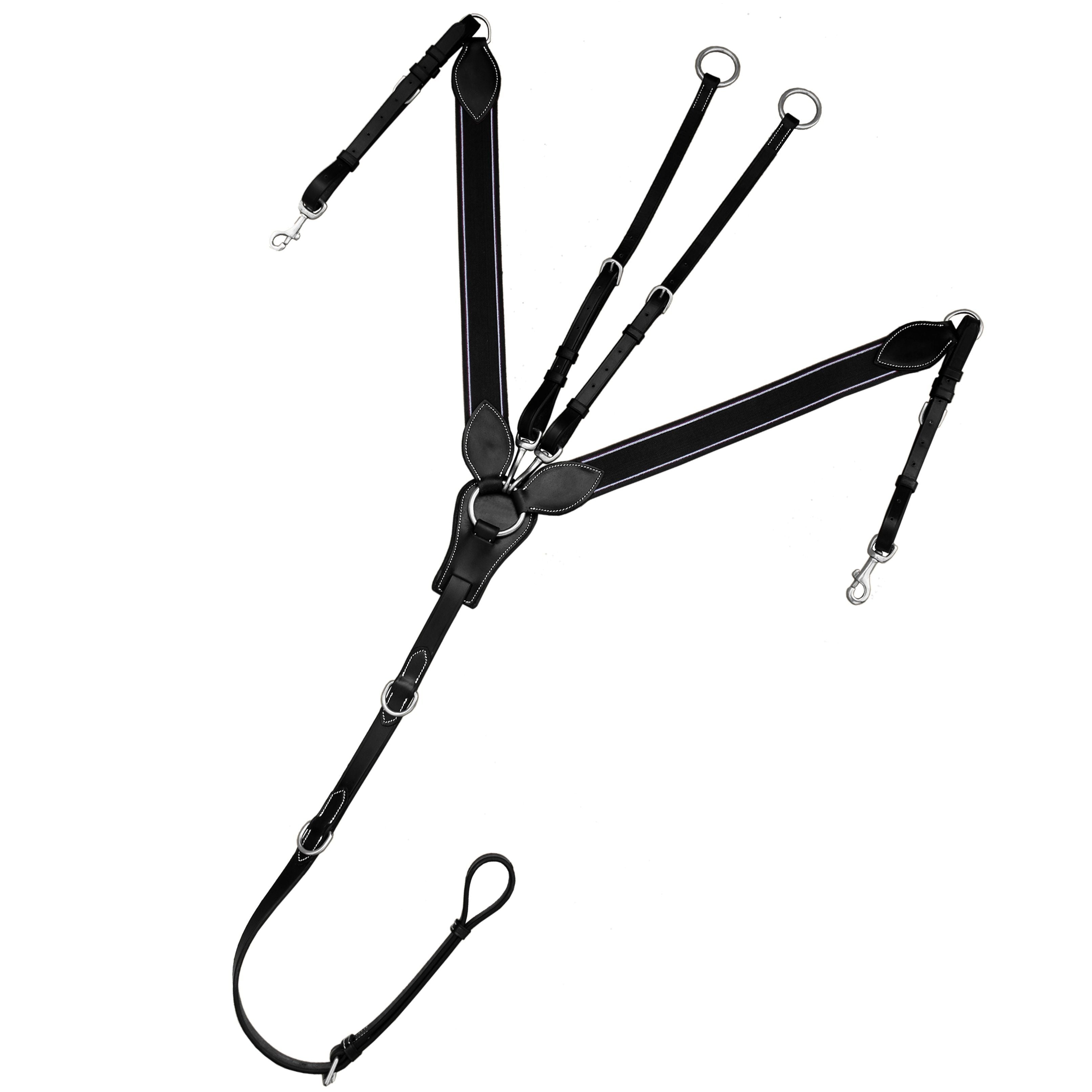 ExionPro Wide Elastic 3 Point Breastplate - Matching Elastic by Bridles & Reins - alternate view 2