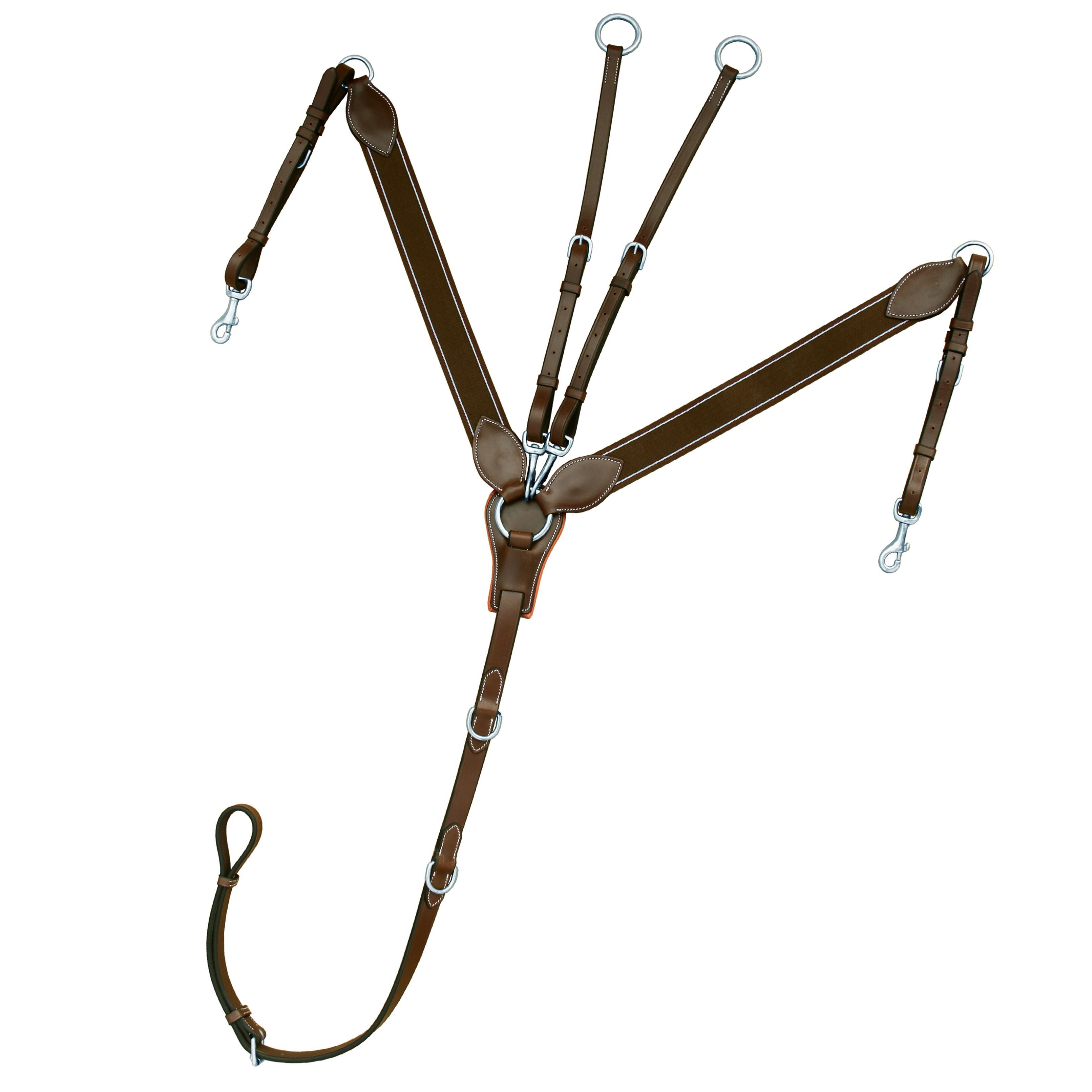 ExionPro Wide Elastic 3 Point Breastplate - Matching Elastic by Bridles & Reins - alternate view 4
