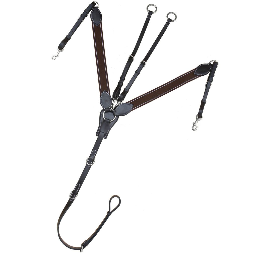 ExionPro Wide Elastic 3 Point Breastplate - Matching Elastic by Bridles & Reins