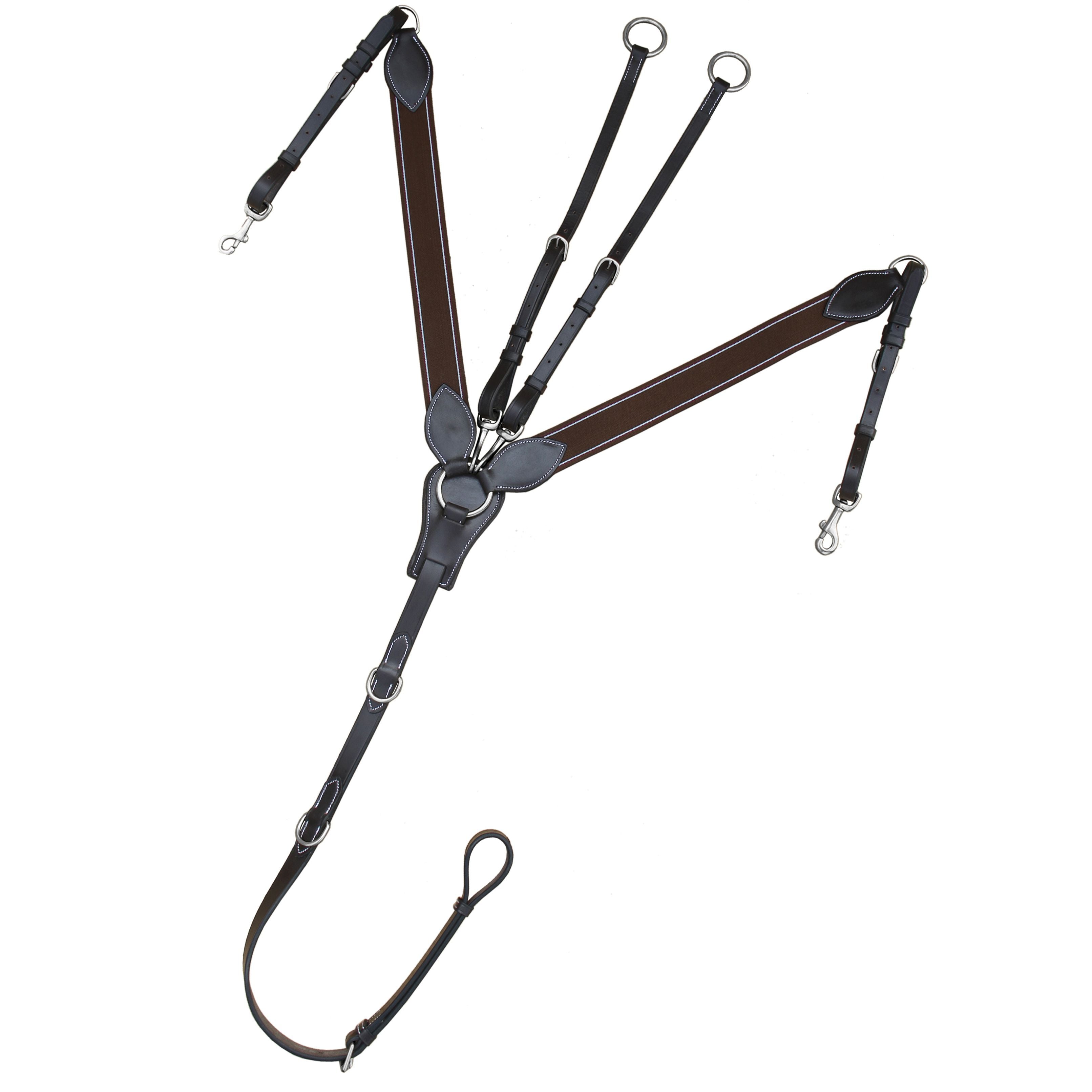 ExionPro Wide Elastic 3 Point Breastplate - Matching Elastic by Bridles & Reins